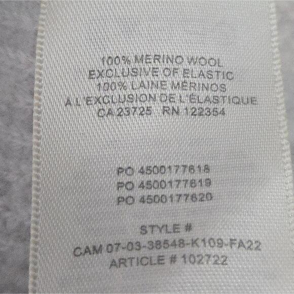 Wilfred Free Hillside Sweater Merino Wool LIght Grey Cream Size Small - Picture 6 of 6